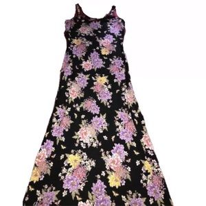 Black Floral Maxi Dress